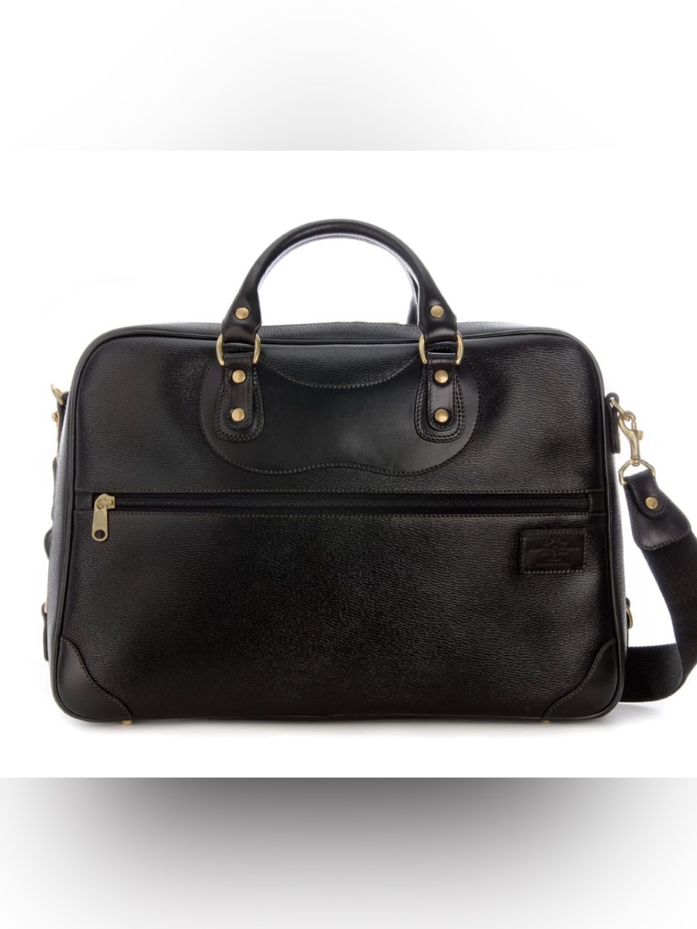 Courier Ruc Case in black grain leather